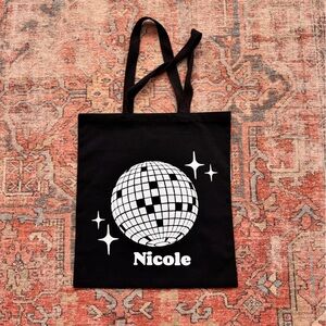 Nicole Canvas Tote Bag 🪩✨ NWOT!